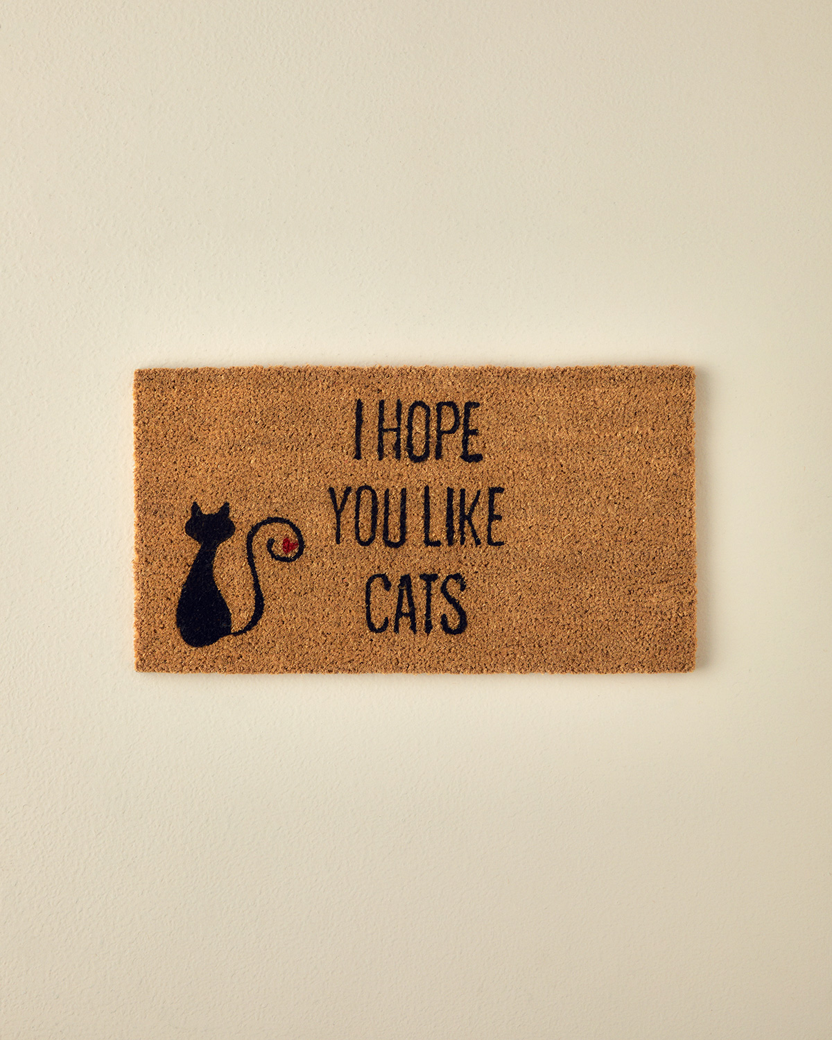 Cats Printed Doormat 33x60 Cm Natural