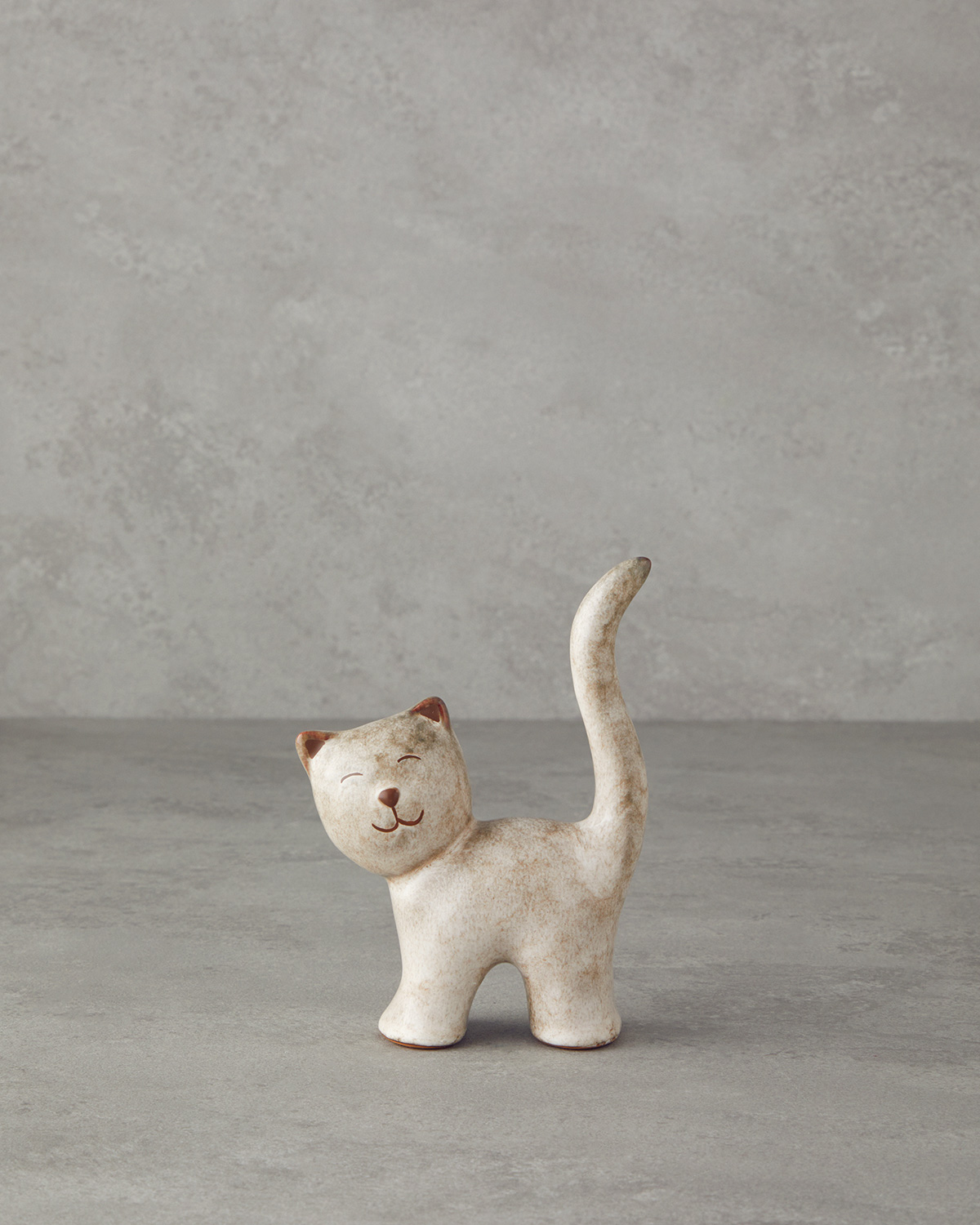 Cats Dolomite Trinket 8,5 Cm Cream