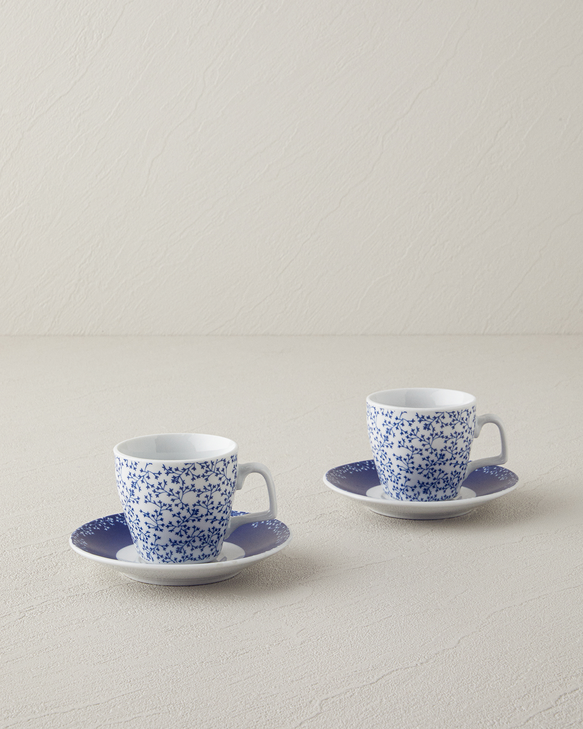 Frezya Porcelain 4 Pieces 2 Servings Coffee Cup Set 80 Ml Blue