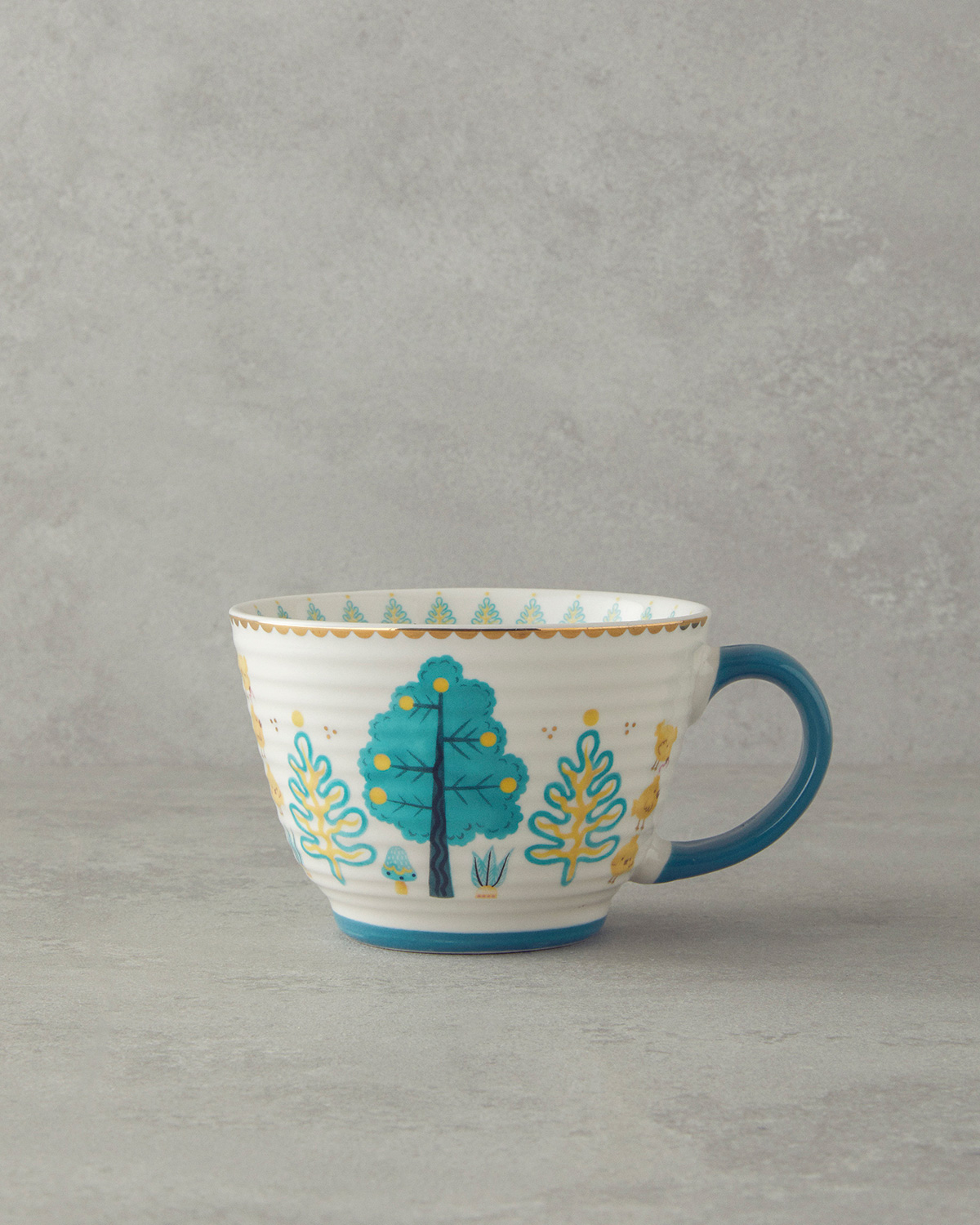 Love Jungle New Bone China Mug 460 Ml Green