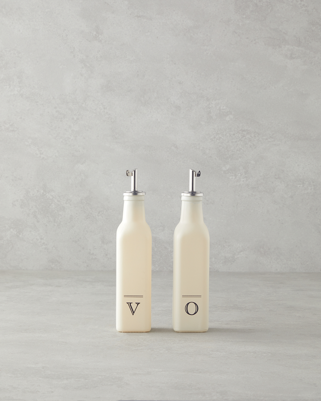 Gourmet Glass 2 Pcs Oil Bottle 250 Ml Cream