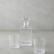 Premium Crystal 3 Pieces Decanter 700 Ml+320 Ml Transparent