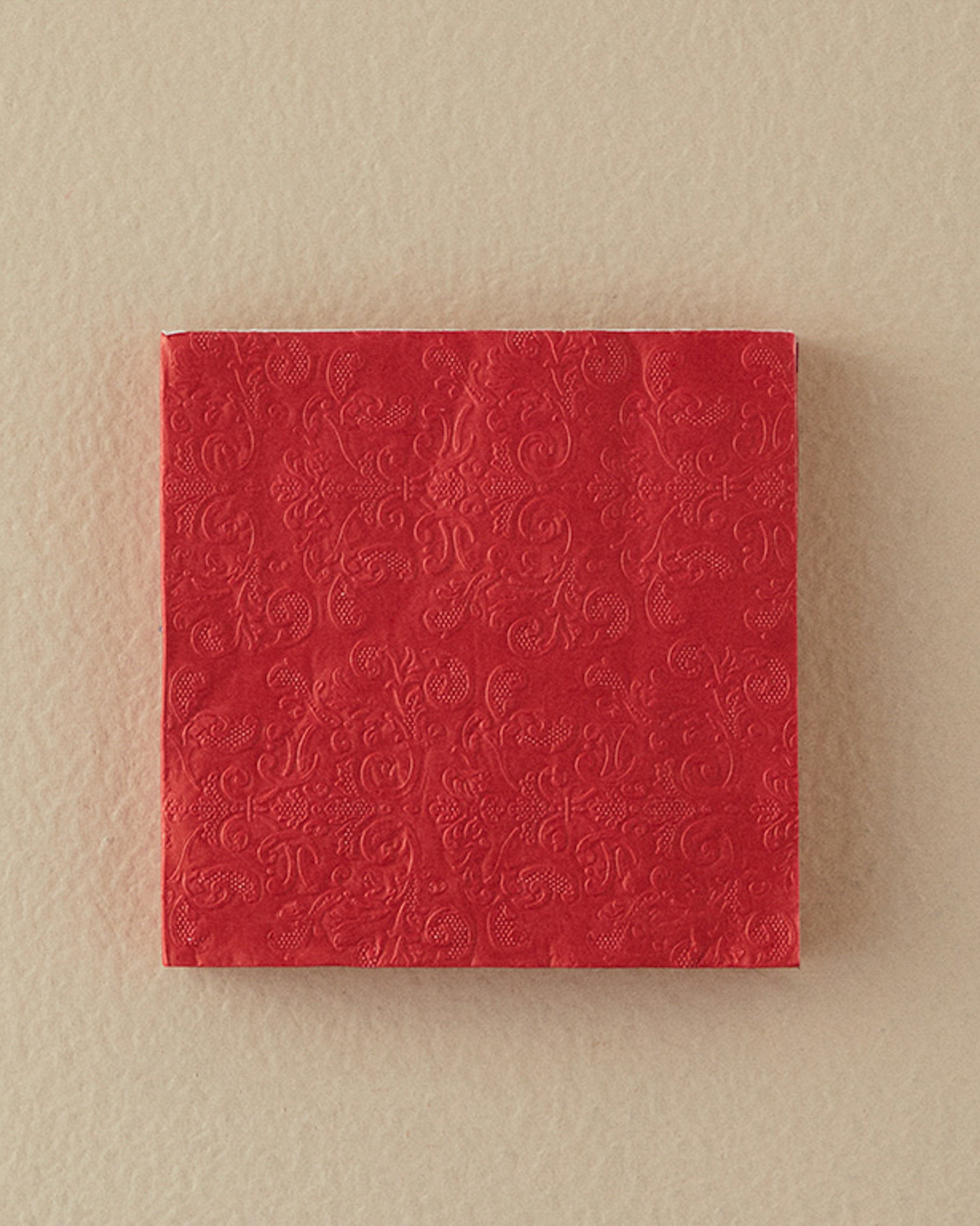 Christmas Straight Paper 20 Pcs Napkin 33x33 Cm Red