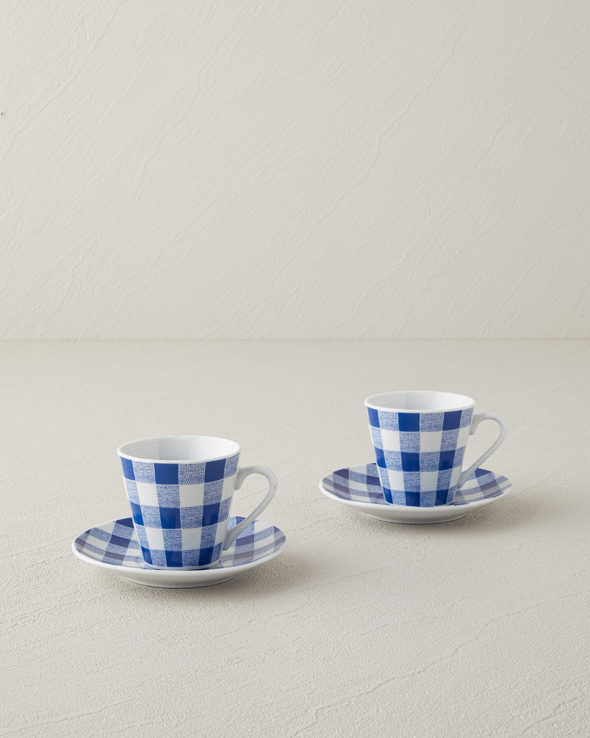 Helena Porcelain 4 Pieces 2 Servings Coffee Cup Set 80 Ml Blue