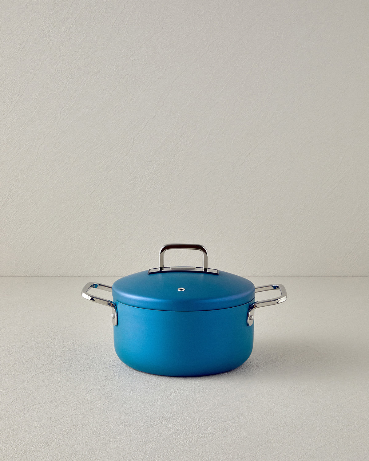 Luna Aluminum Deep Pot 20 Cm Blue