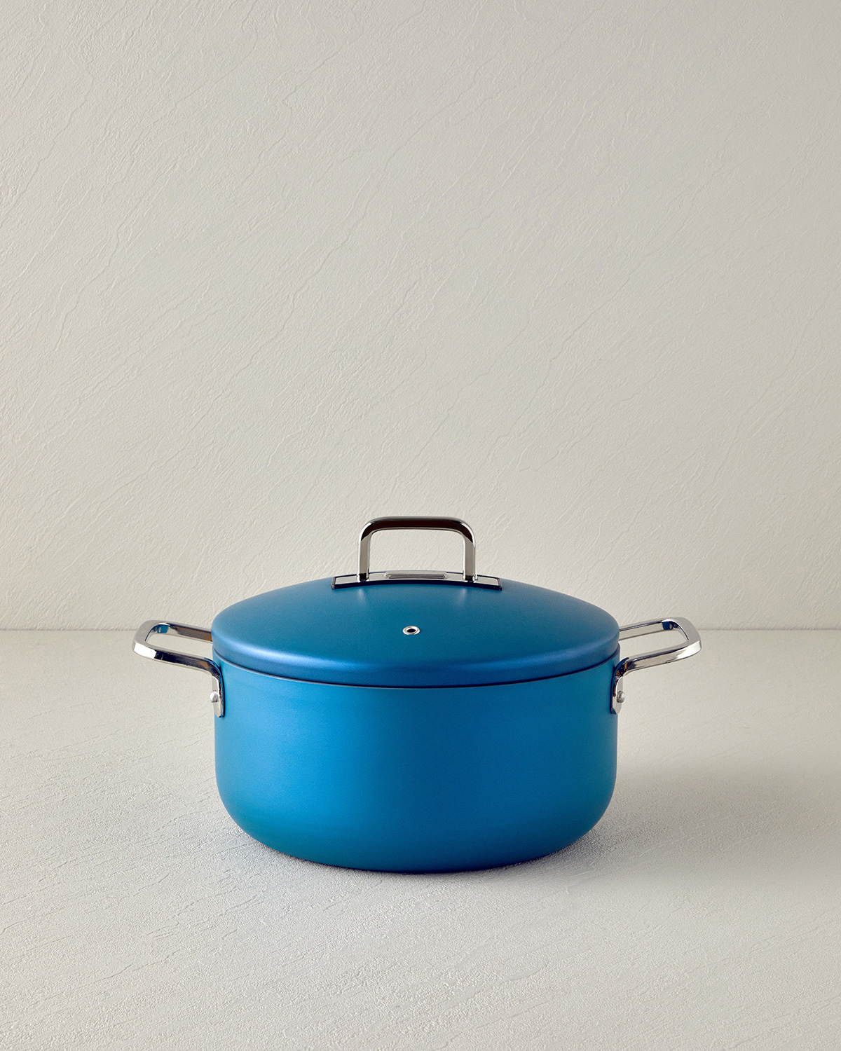 Luna Aluminum Deep Pot 24 Cm Blue