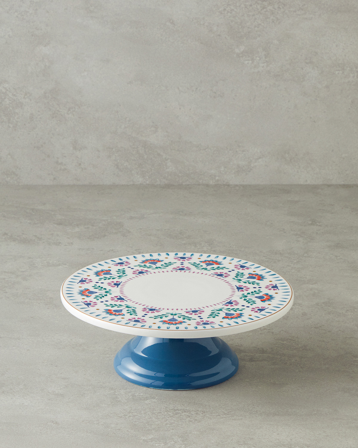 Carnival Time New Bone China Cake Stand 25 Cm Navy Blue