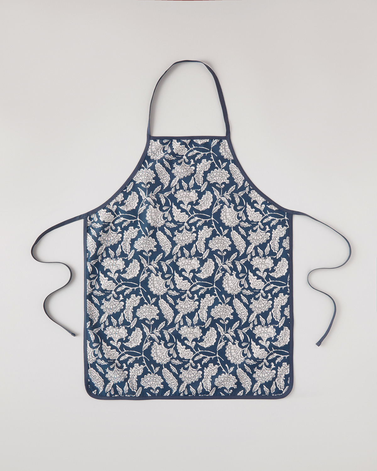 Lenna Cotton Polyester Waterproof Kitchen Apron 60x75 Cm Navy Blue